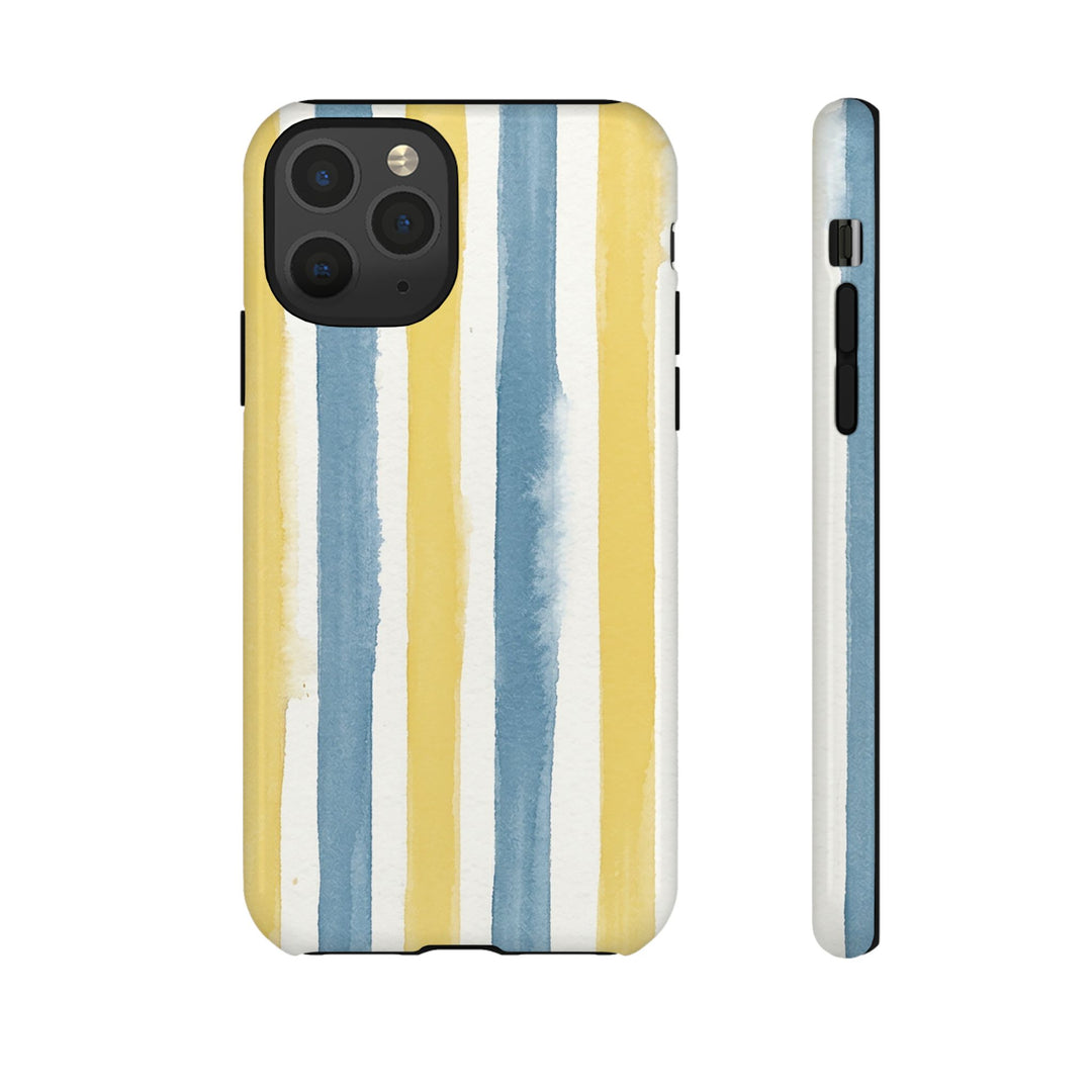Tough Cute Yellow Stripes Phone Case, for IPhone 17 Pro Max | Iphone 17 Air, Iphone 16, IPhone 15, 14 13 12, Samsung Galaxy S26, S25, S24, S23 - Studio40ParkLane