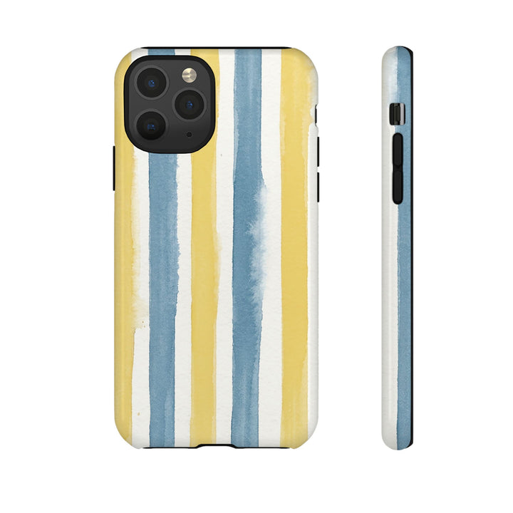 Tough Cute Yellow Stripes Phone Case, for IPhone 17 Pro Max | Iphone 17 Air, Iphone 16, IPhone 15, 14 13 12, Samsung Galaxy S26, S25, S24, S23 - Studio40ParkLane