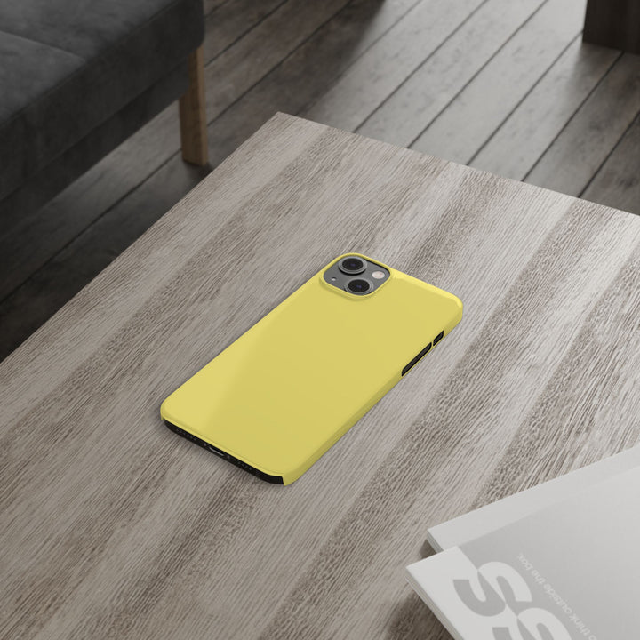 Slim Light Yellow Gift for Her Aesthetic Cute Phone Case for Iphone 16 - | iPhone 15 Pro Max Case | iPhone 14 Case 13 12 11 10 9 8 7 - Studio40ParkLane