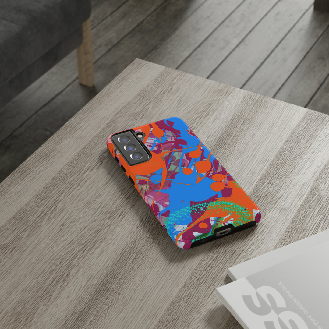 Samsung Galaxy Phone Case | Galaxy S23, S22, S21, S20 | Luxury Case Double Layered | Impact Resistant | Fashionable - Paint Spill 1 - Studio40ParkLane