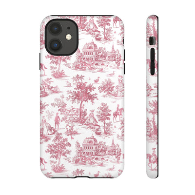 Premium Tough French Toile Gift for Her Cute Phone Cases for Samsung S25, S24, S23, S22, S21 Iphone, 16, 15, 14, 13, 12 Plus Max Pro Ultra - Studio40ParkLane