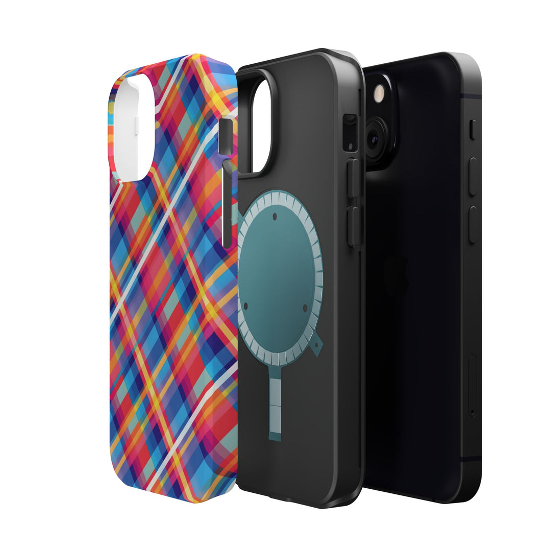 Checkered Plaid Magsafe Gift for Her Cute Phone Case for Iphone, | iPhone 16 | iPhone 15 Pro Max, Iphone 14 Pro Max, 13 12 11 10 9 8 7 - Studio40ParkLane