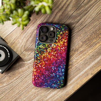 Muted Faux Play on Glitter Effect Cute Phone Case, for IPhone 16 pro Max | Iphone 15, Iphone 14, IPhone 13 Case, 11 8 7, Samsung Galaxy S24, S23, S22, S21, 2 Layer Protection