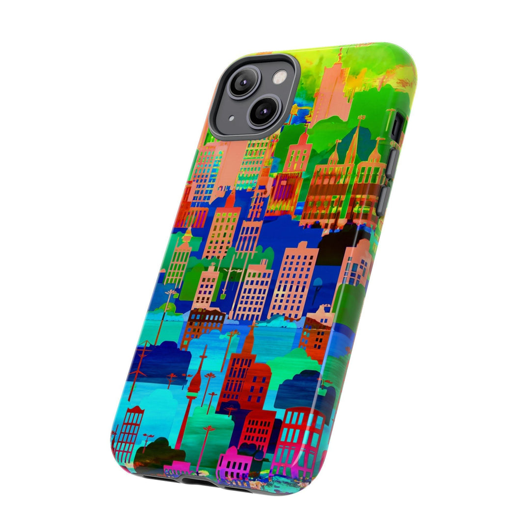 Cute Samsung Case | Cool Iphone Case | Summer City Skyline, Samsung S24, S23, S22, S21, IPhone 15 Case | Iphone 14 Case, Iphone 13 Case - Studio40ParkLane