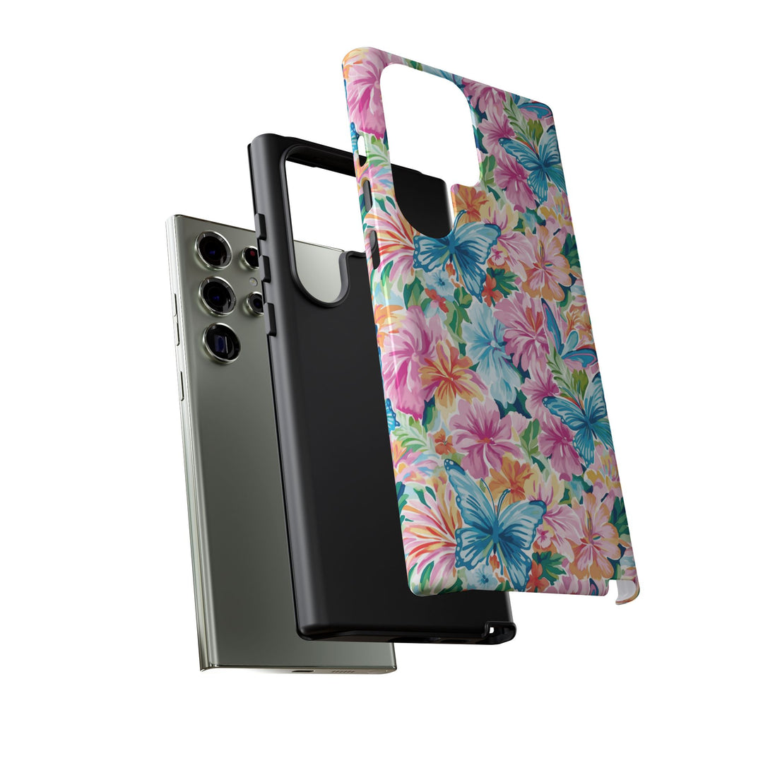 Premium Tough Butterflies Flowers Cute Phone Cases for Samsung S24, S23, S22, S21, S20, Plus and Ultra, Iphone 16 Pro Max,15, 14, 13, 12, 11, 10 - Studio40ParkLane