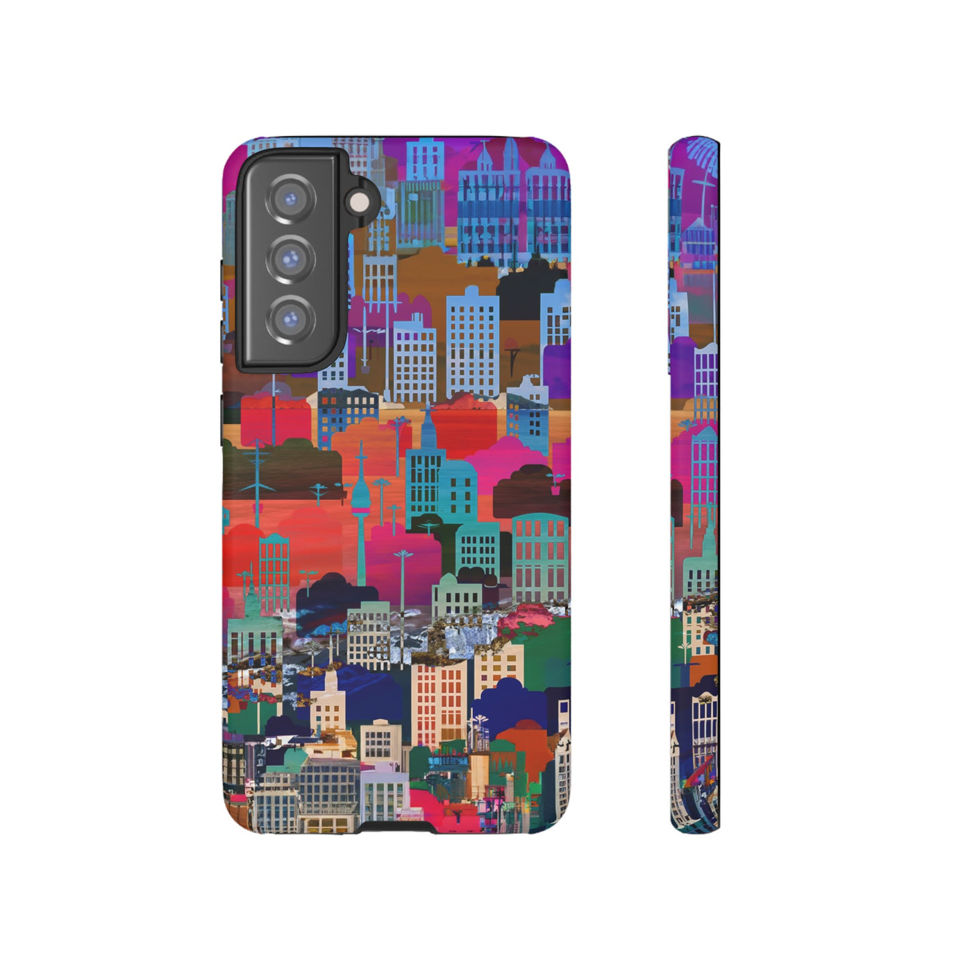 Cute Samsung Case | Cool Iphone Case | Summer City Skyline, Samsung S24, S23, S22, S21, IPhone 15 Case | Iphone 14 Case, Iphone 13 Case