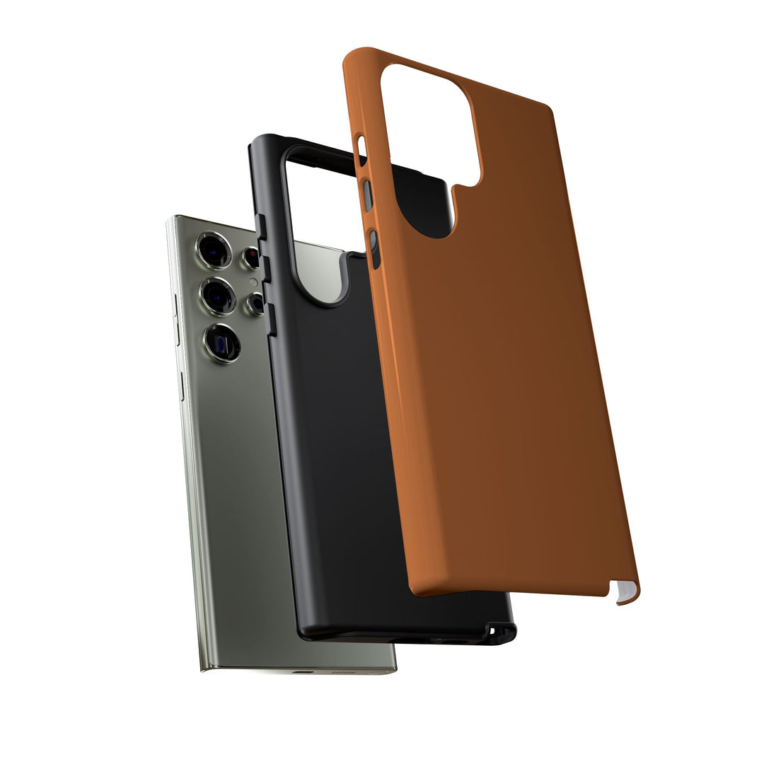 Premium Tough Rusty Brown Orange Gift for Her Cute Phone Cases for Samsung S25 S24, S23, S22, S21, Iphone, 16, 15, 14, 13 Pro Max Ultra - Studio40ParkLane