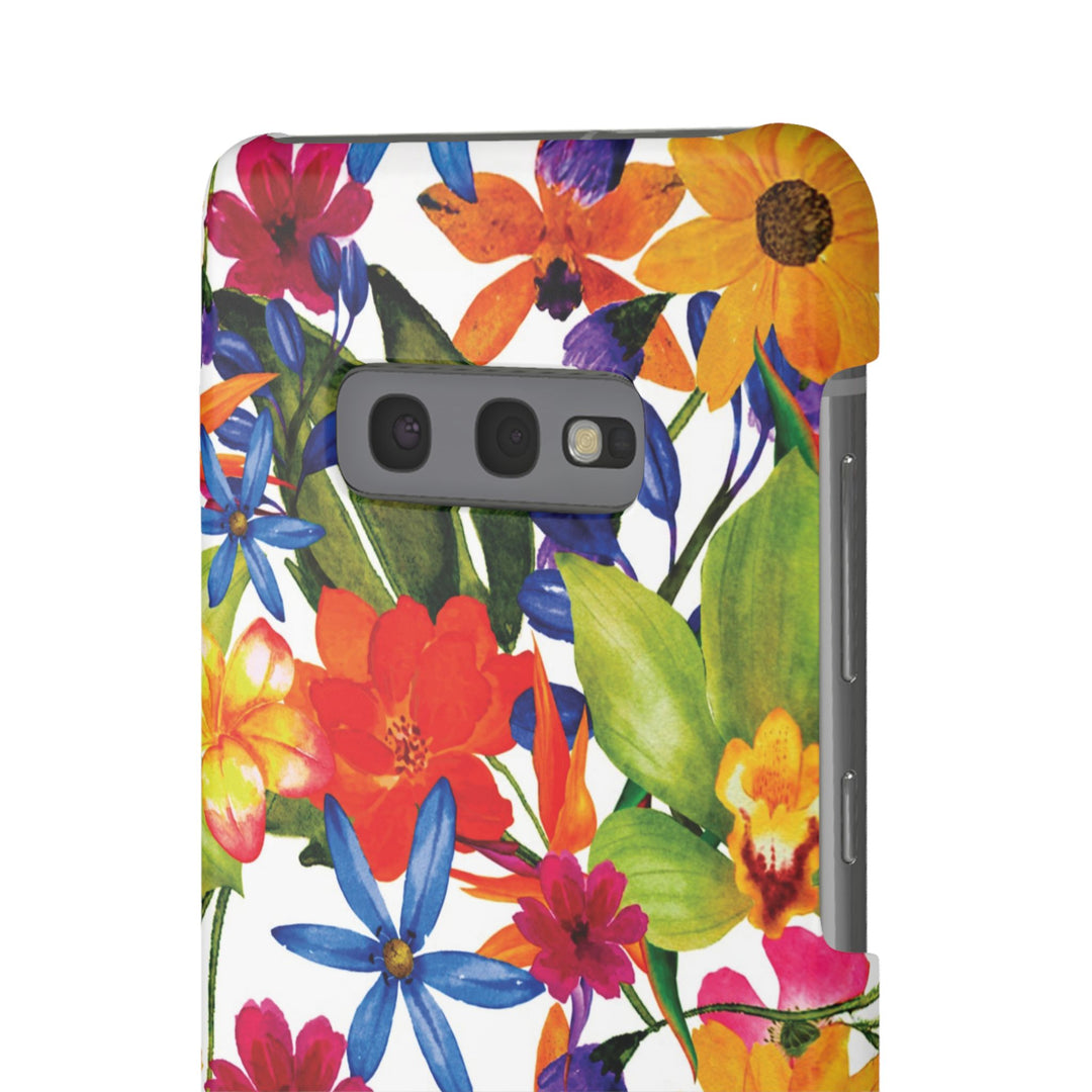 Sleek Snap Colorful Flowers Cute Phone Case for iPhone 16 15 14 13 12 11 X Xs Max Xr Pro Plus Samsung Galaxy S24 S23 S22 S21 S20 Note Ultra