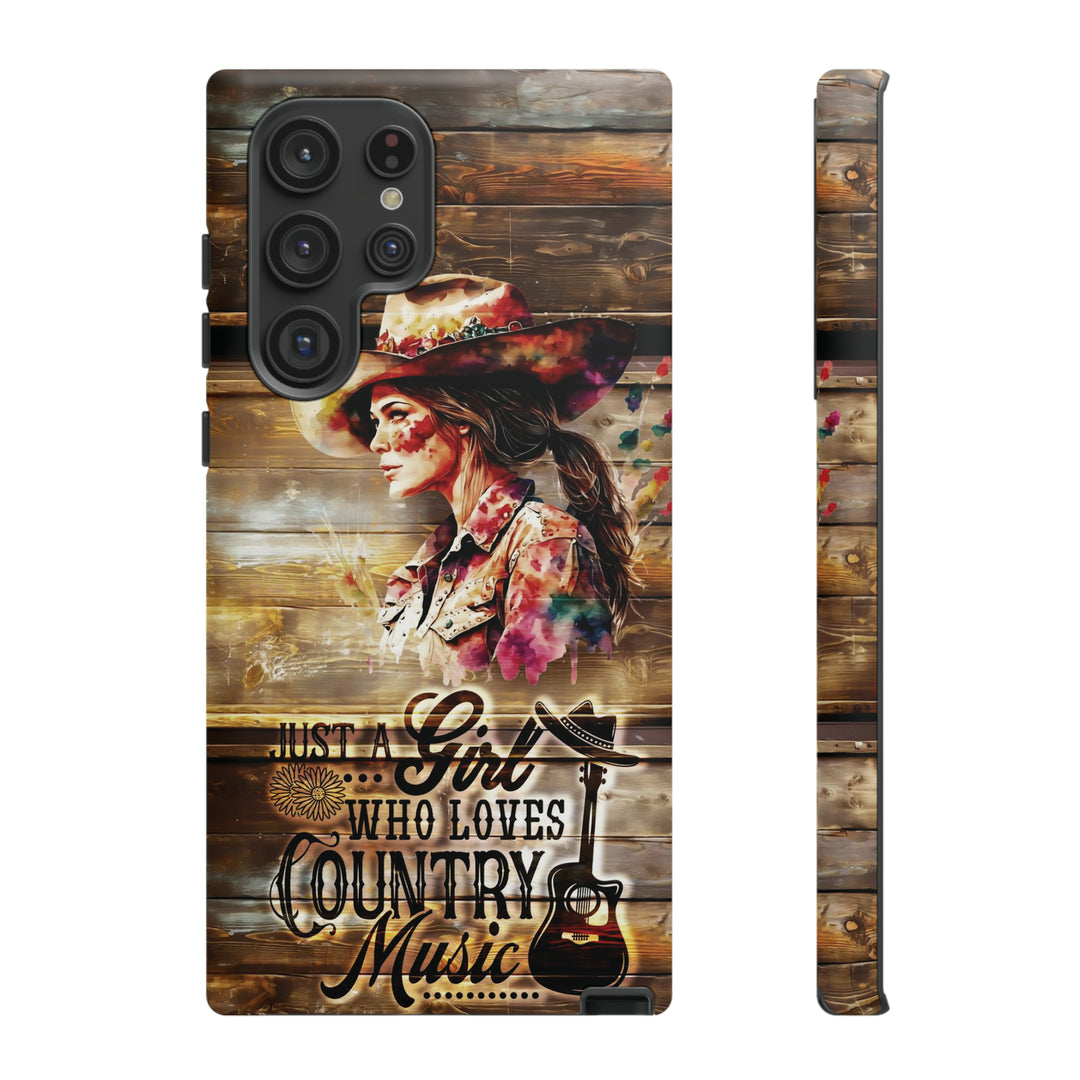 Cute Samsung Phone Case | Aesthetic Samsung Phone Case | Galaxy S23, S22, S21, S20 | Country Music Girl, Protective Phone Case - Studio40ParkLane
