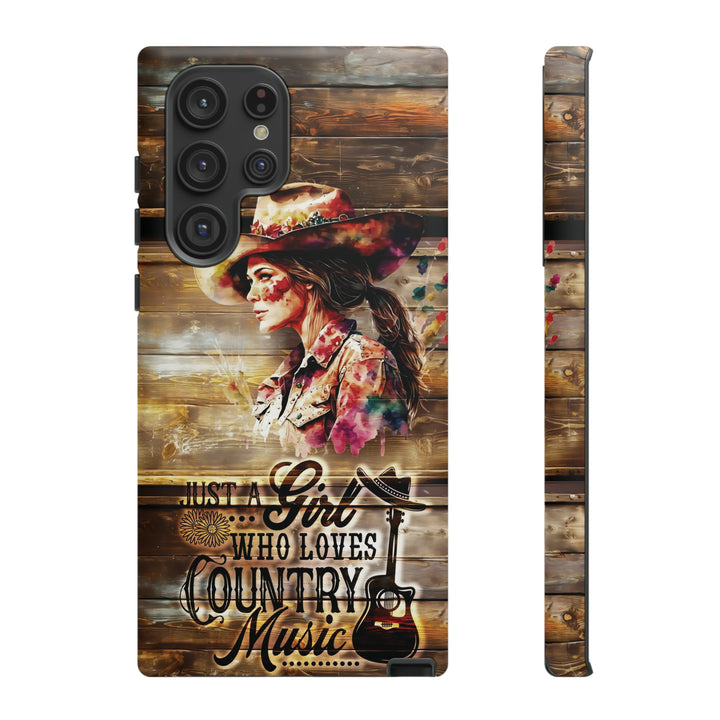 Cute Samsung Phone Case | Aesthetic Samsung Phone Case | Galaxy S23, S22, S21, S20 | Country Music Girl, Protective Phone Case - Studio40ParkLane