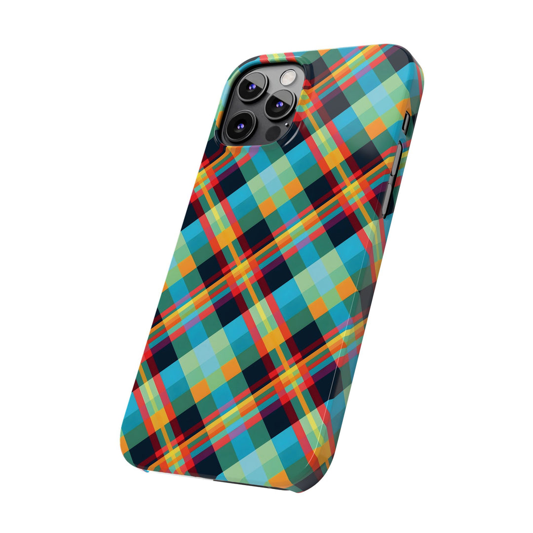 Slim Checkered Plaid Gift for Her Cute Phone Cases for Iphone 16 Pro Max | iPhone 15 Case | iPhone 15 Pro Max Case, Iphone 14, 13, 12, 11, 10, 8, 7 - Studio40ParkLane