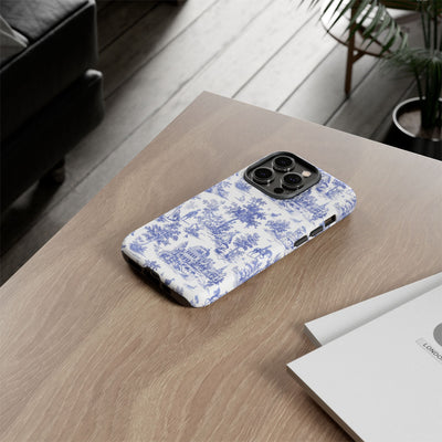 Premium Tough French Toile Gift for Her Cute Phone Cases for Samsung S25 S24, S23, S22, S21, Iphone, 16, 15, 14, 13 Pro Max Ultra - Studio40ParkLane