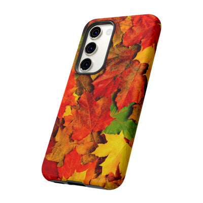 Fall Leaves Impact Resistant, Cute Phone Cases for Samsung S24, S23, S22, S21, IPhone 15 pro Iphone 14 pro Iphone 13 IPhone 12 Iphone 11