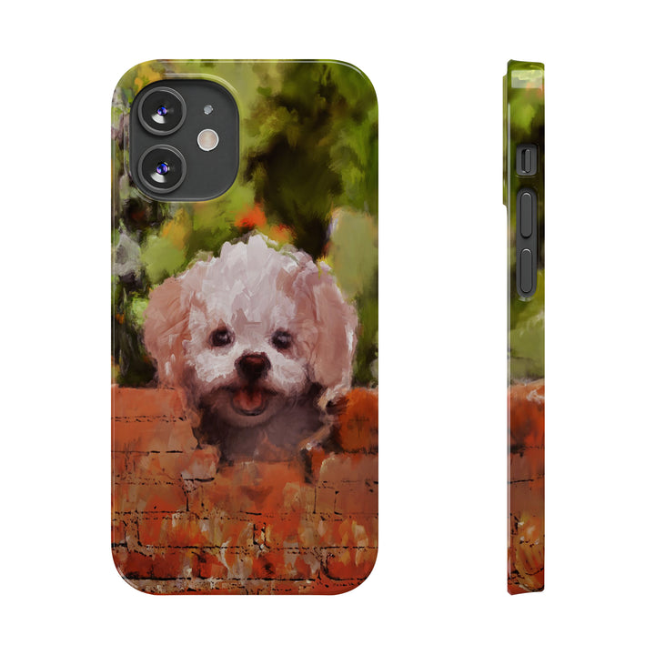 Slim Cute Phone Cases for Iphone - | iPhone 15 Case | iPhone 15 Pro Max Case, Iphone 14 Case, Iphone 14 Pro Max, Iphone 13, Bichon Frise Dog - Studio40ParkLane
