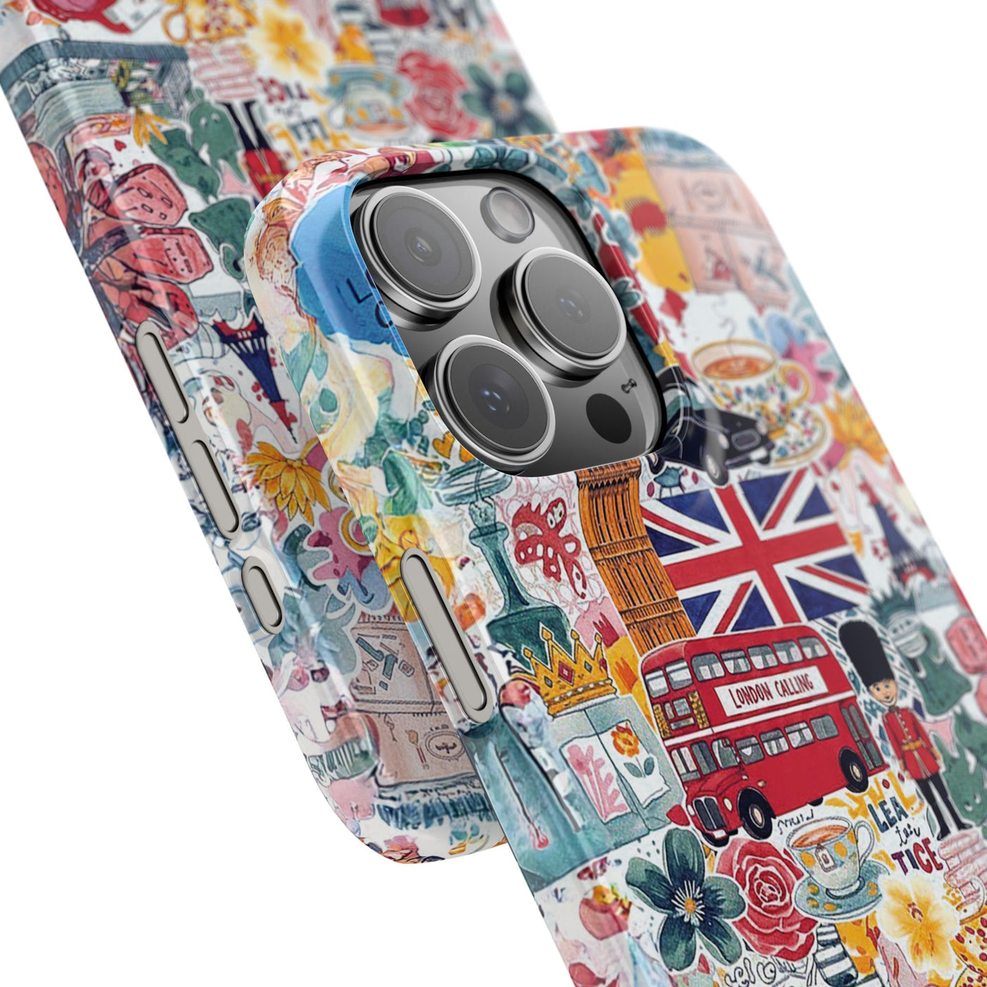 Slim London England Coquette Collage Cute Phone Case for Iphone 17 - | iPhone 16 Pro Max Case | iPhone 15 Case Iphone 14 13 12 11 10 9 8 7 - Studio40ParkLane