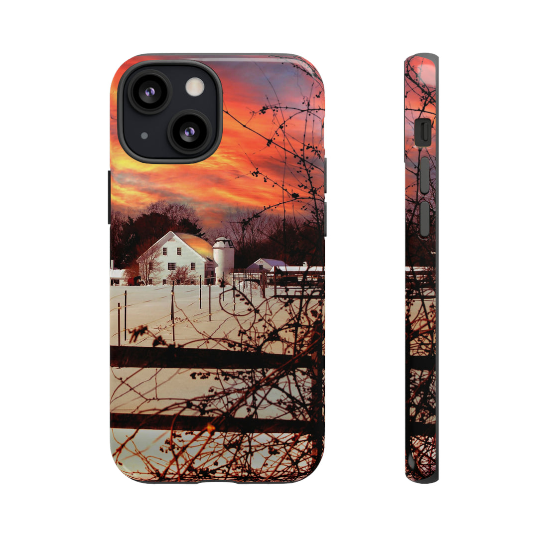 Cool Phone Case | Winter Sunset, For iPhone 15 Case | iPhone 15 Pro Case, Iphone 14 Case, Iphone 14 Pro Max Case, Protective Iphone Case - Studio40ParkLane