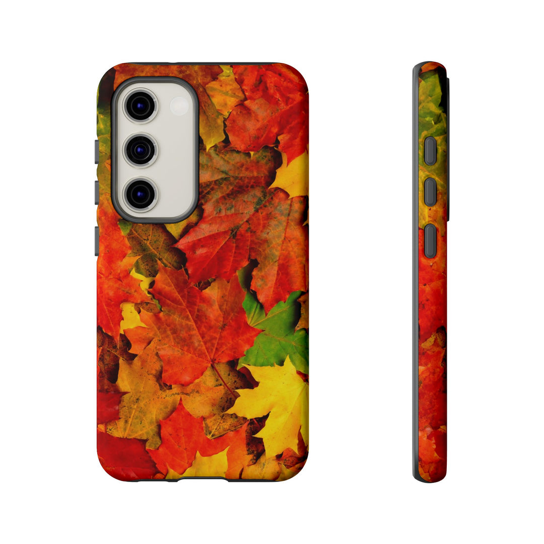 Fall Leaves Impact Resistant, Cute Phone Cases for Samsung S24, S23, S22, S21, IPhone 15 pro Iphone 14 pro Iphone 13 IPhone 12 Iphone 11 - Studio40ParkLane