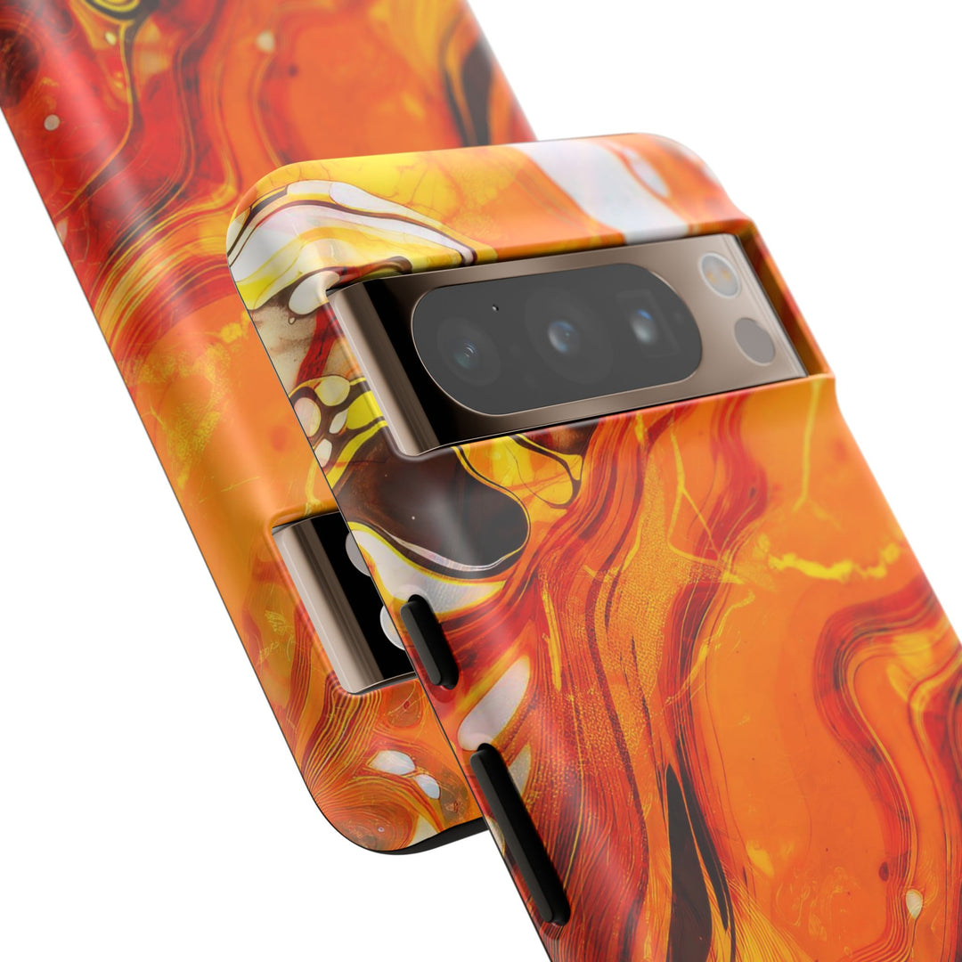 Impact Resistant, Fall Colors Marble, Cute Phone Cases for Samsung S24, S23, S22, S21, IPhone 15 pro Iphone 14 pro Iphone 13 IPhone 12 Iphone 11 - Studio40ParkLane