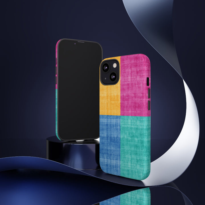 Impact Resistant, Colored Shapes, Cute Phone Cases for Samsung S24, S23, S22, S21, IPhone 15 pro Iphone 14 pro Iphone 13 IPhone 12 Iphone 11 - Studio40ParkLane