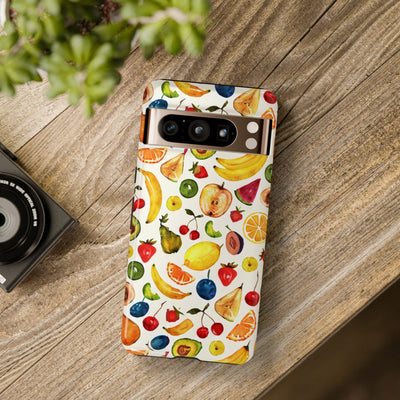 Impact Resistant, Mixed Fruits, Cute Phone Cases for Samsung S24, S23, S22, S21, IPhone 15 pro Iphone 14 pro Iphone 13 IPhone 12 Iphone 11