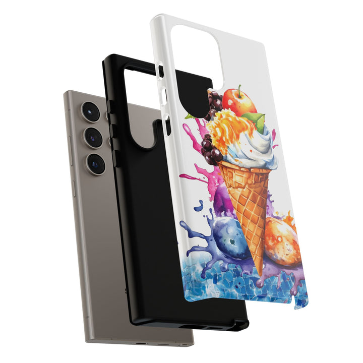 Impact Resistant, Summer Ice Cream Cone, Cute Phone Cases for Samsung S24, S23, S22, S21, IPhone 15 pro Iphone 14 pro Iphone 13 IPhone 12 Iphone 11 - Studio40ParkLane