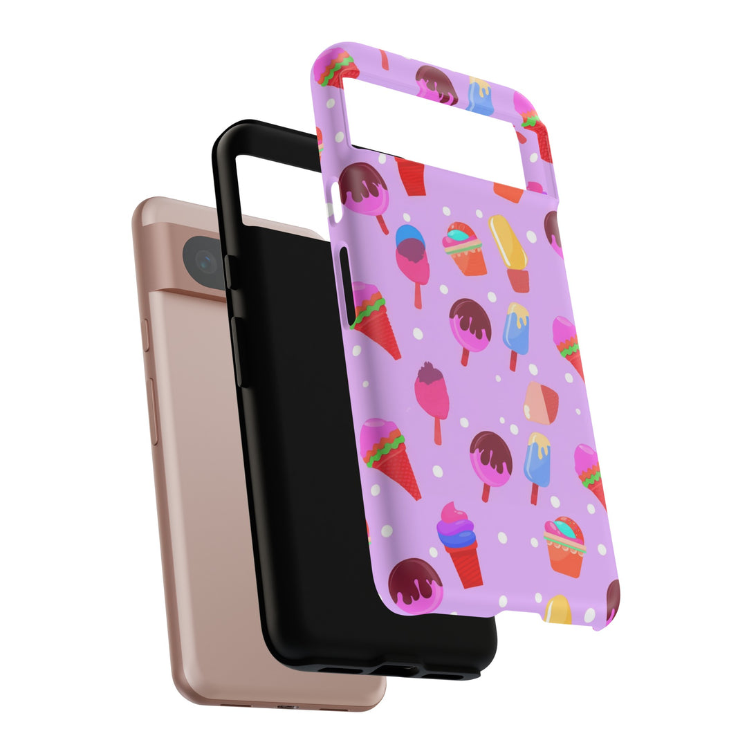 Cute Samsung Case | Cool Iphone Case | Summer Pink Ice - Cream, Samsung S24, S23, S22, S21, IPhone 15 Case | Iphone 14 Case, Iphone 13 Case - Studio40ParkLane