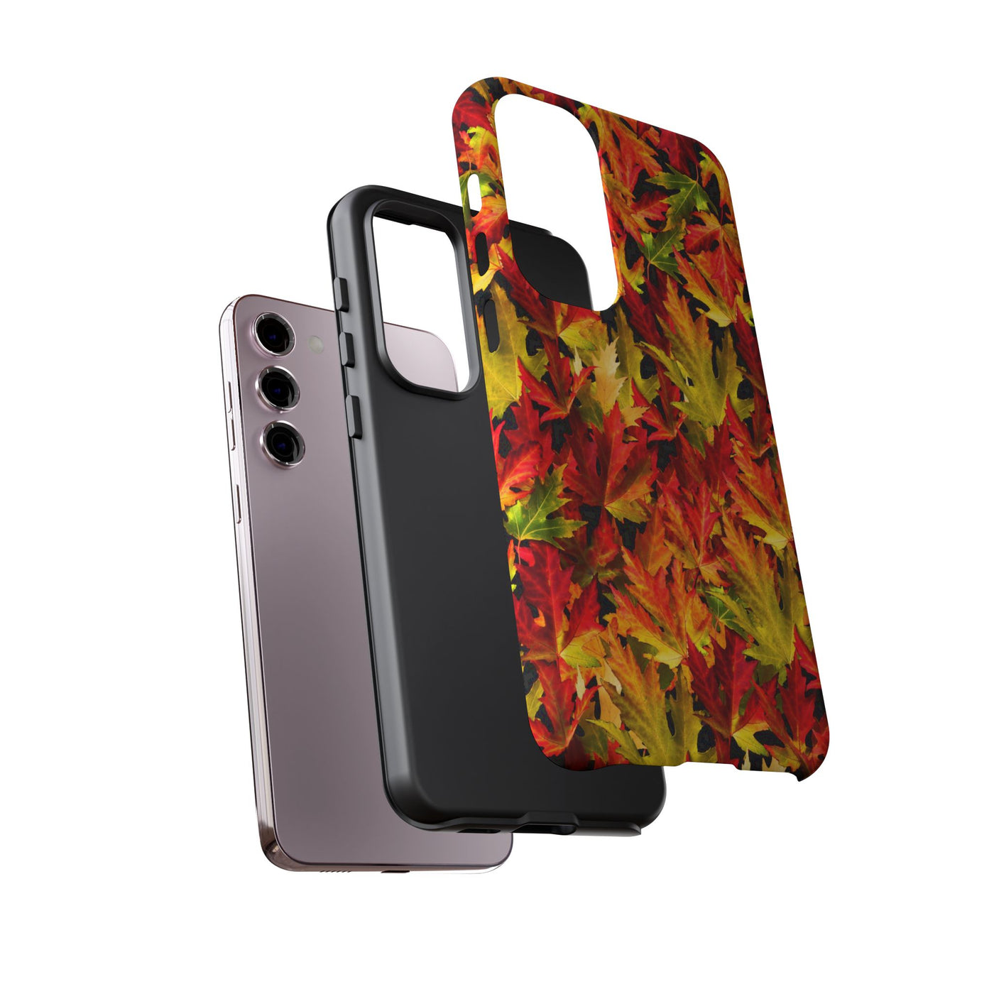 Fall Leaves Impact Resistant, Cute Phone Cases for Samsung S24, S23, S22, S21, IPhone 15 pro Iphone 14 pro Iphone 13 IPhone 12 Iphone 11