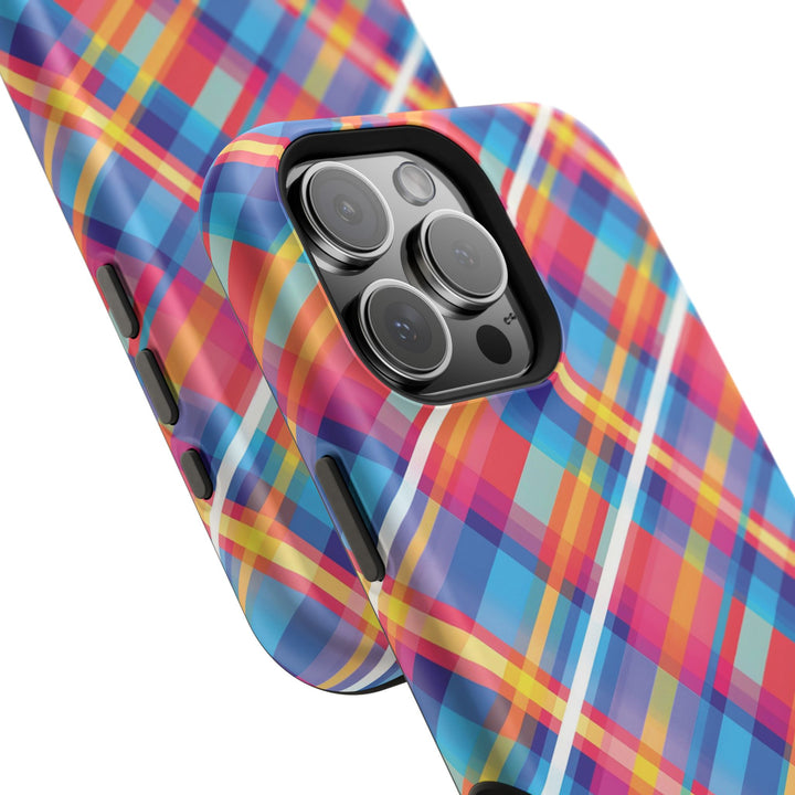 Checkered Plaid Magsafe Gift for Her Cute Phone Case for Iphone, | iPhone 16 | iPhone 15 Pro Max, Iphone 14 Pro Max, 13 12 11 10 9 8 7 - Studio40ParkLane