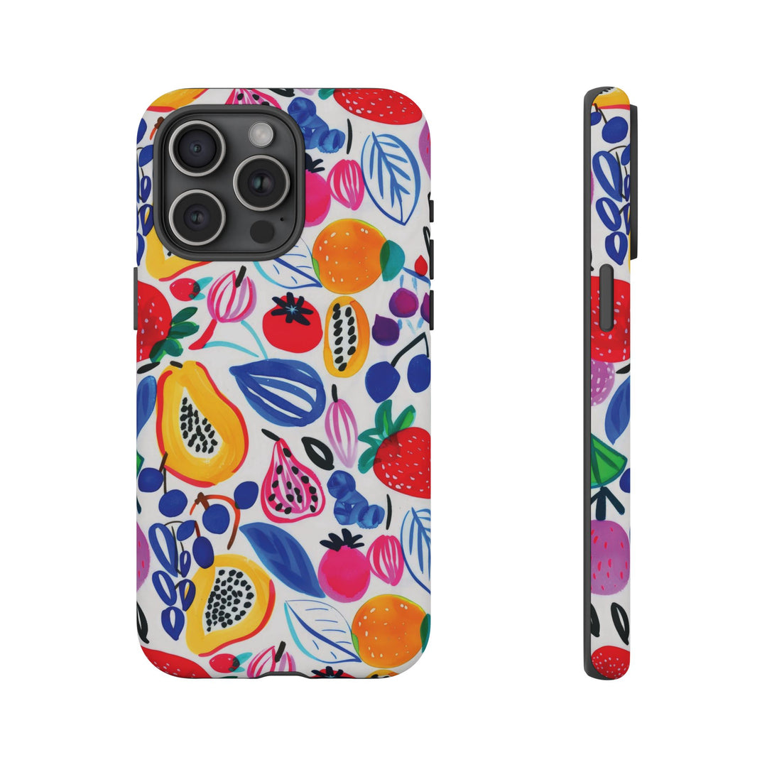 Premium Tough Summer Fruit Collage Gift for Her Cute Phone Cases for Samsung and Iphone, 16, 15, 14, S24, S23, S22, S21, S20, Plus, Ultra, Pro - Studio40ParkLane