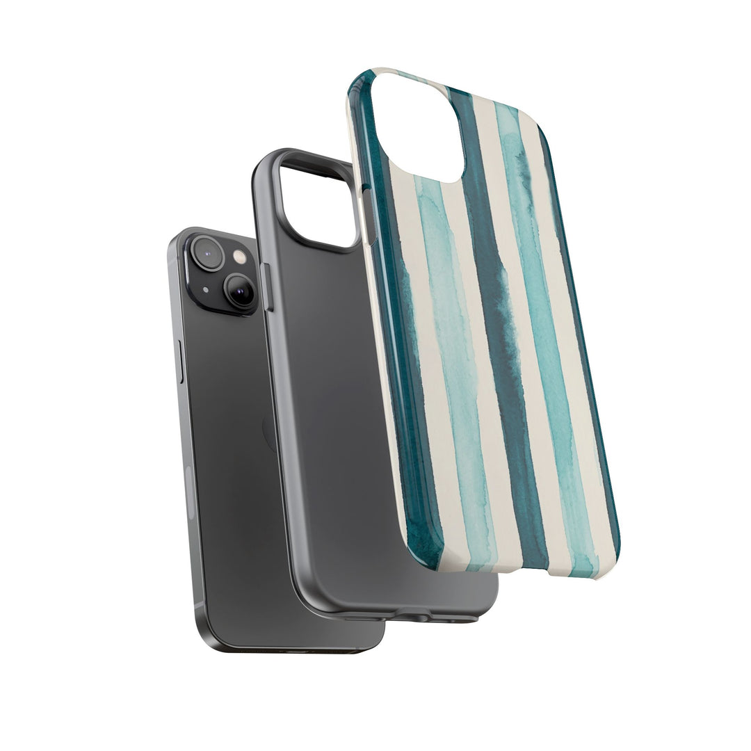 Tough Cute Green Stripes Phone Case, for IPhone 17 Pro Max | Iphone 17 Air, Iphone 16, IPhone 15, 14 13 12, Samsung Galaxy S26, S25, S24, S23