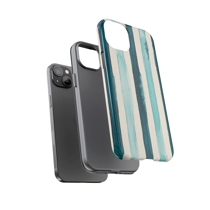 Tough Cute Green Stripes Phone Case, for IPhone 17 Pro Max | Iphone 17 Air, Iphone 16, IPhone 15, 14 13 12, Samsung Galaxy S26, S25, S24, S23