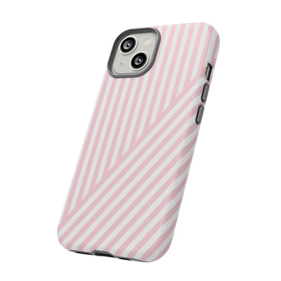 Custom Personalized Tough Phone Case - Aesthetic Stripes - For iPhone 17 Pro Max iPhone 16 Pro iPhone 15 Iphone 14 Iphone 13 Plus 13 12 11 - Studio40ParkLane