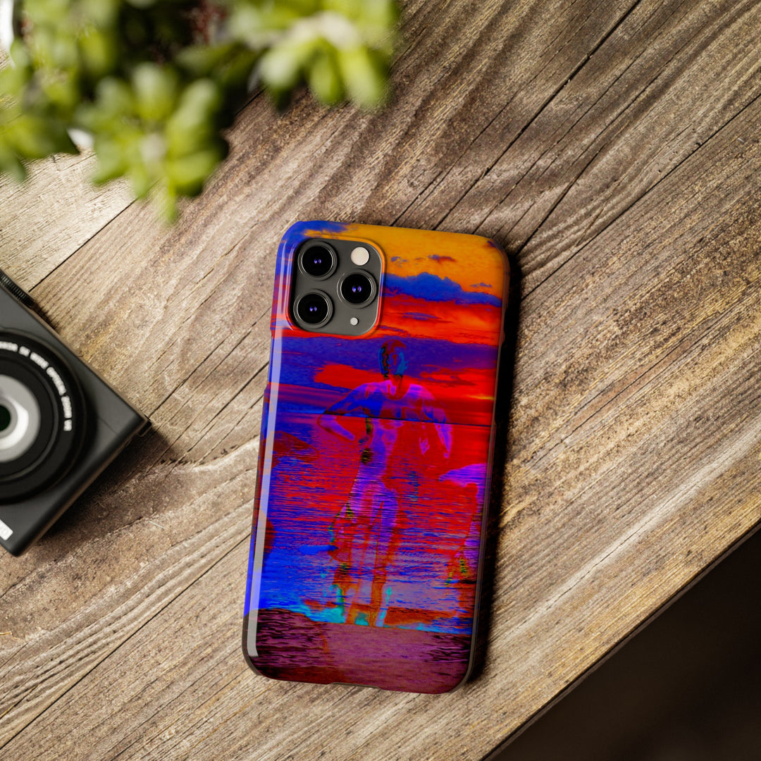 Slim Cute Phone Cases for Iphone | iPhone 15 Case | iPhone 15 Pro Max, Iphone 14 Case, Iphone 14 Pro Max, Iphone 13, Red Blue Sunset - Studio40ParkLane