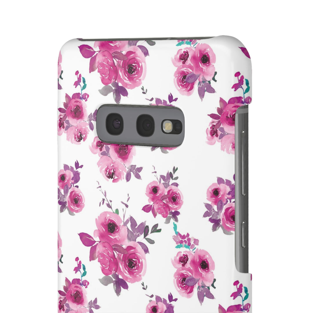 Sleek Snap Flowers Gift for Her Cute Phone Case for iPhone 16 15 14 13 12 11 X Xs Max Xr Pro Plus Samsung Galaxy S24 S23 S22 S21 S20 Ultra