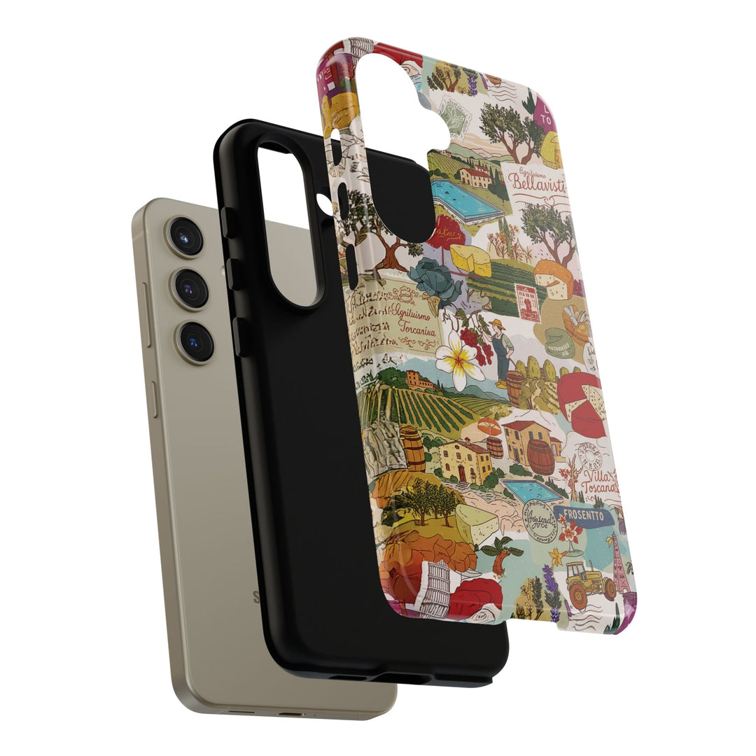 Italy Tuscany Coquette Collage Tough Premium Phone Case - For iPhone 17 Pro Max iPhone 16 Pro iPhone 15 Iphone 14 Plus 13 Pro 12 11 10 XR - Studio40ParkLane