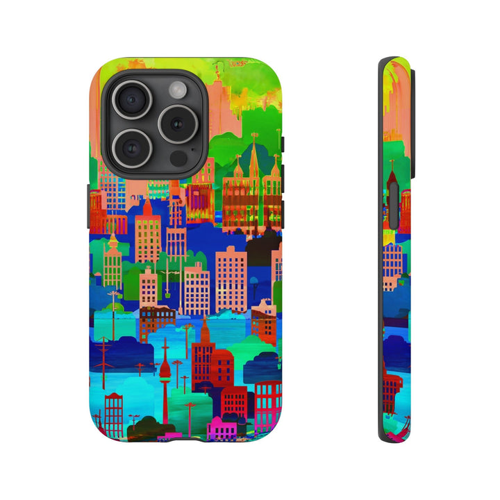 Cute Samsung Case | Cool Iphone Case | Summer City Skyline, Samsung S24, S23, S22, S21, IPhone 15 Case | Iphone 14 Case, Iphone 13 Case - Studio40ParkLane