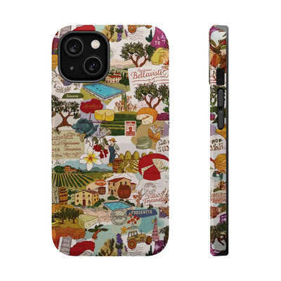 Italy Tuscany Coquette Collage Tough Magsafe Cute Phone Cases for Iphone | iPhone 17 Pro Max Case, Iphone 16, Iphone 15 14 13 12 11 10 9 - Studio40ParkLane