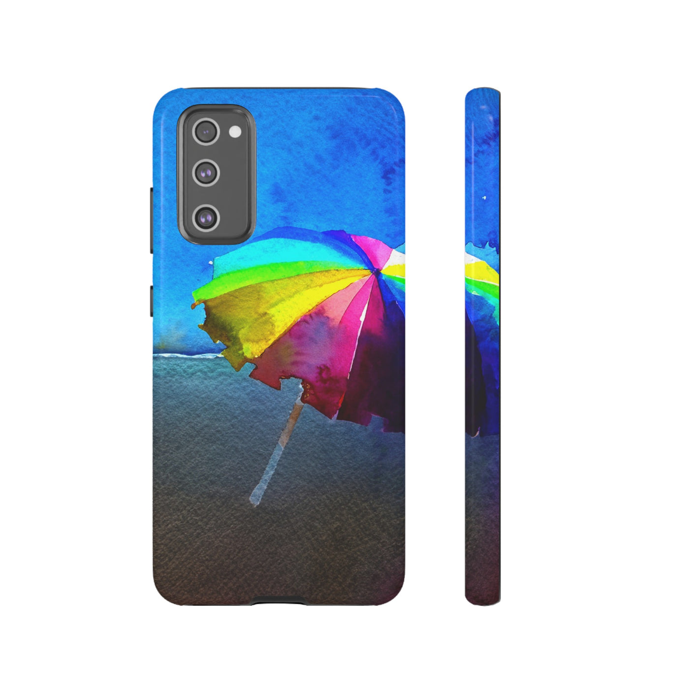 Cute Samsung Case | Cool Iphone Case | Summer Colorful Beach Parasol, Samsung S24, S23, S22, S21, IPhone 15 Case | Iphone 14 Case, Iphone 13 Case