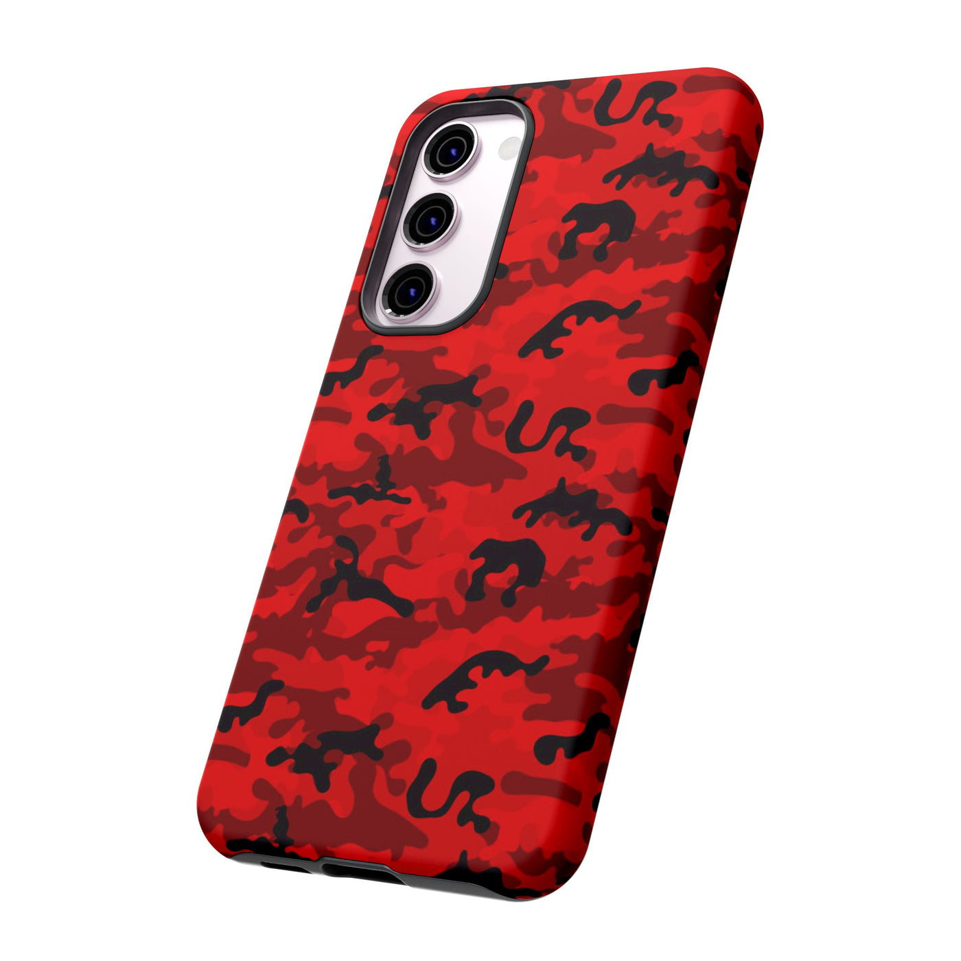 Impact Resistant, Red Camo Camouflage, Cute Phone Cases for Samsung S24, S23, S22, S21, IPhone 15 pro Iphone 14 pro Iphone 13 IPhone 12 Iphone 11