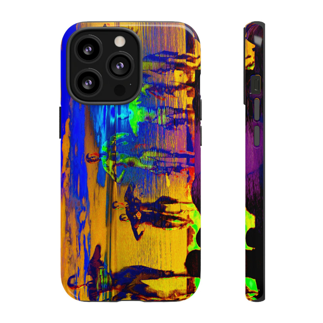 Cute IPhone Case | iPhone 15 Case | iPhone 15 Pro Max Case, Iphone 14 Case, Iphone 14 Pro Max Case IPhone Case for Art Lovers, Sunset Dance Blue Yellow - Studio40ParkLane