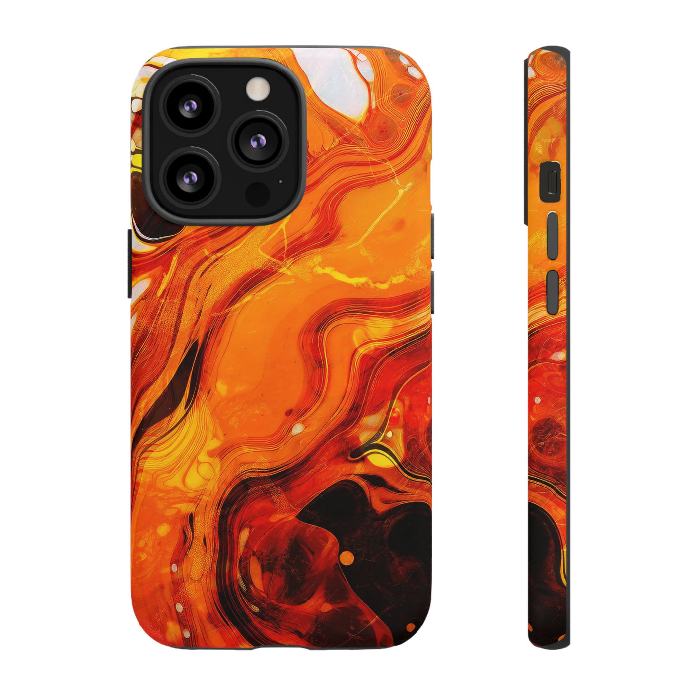 Impact Resistant, Fall Colors Marble, Cute Phone Cases for Samsung S24, S23, S22, S21, IPhone 15 pro Iphone 14 pro Iphone 13 IPhone 12 Iphone 11