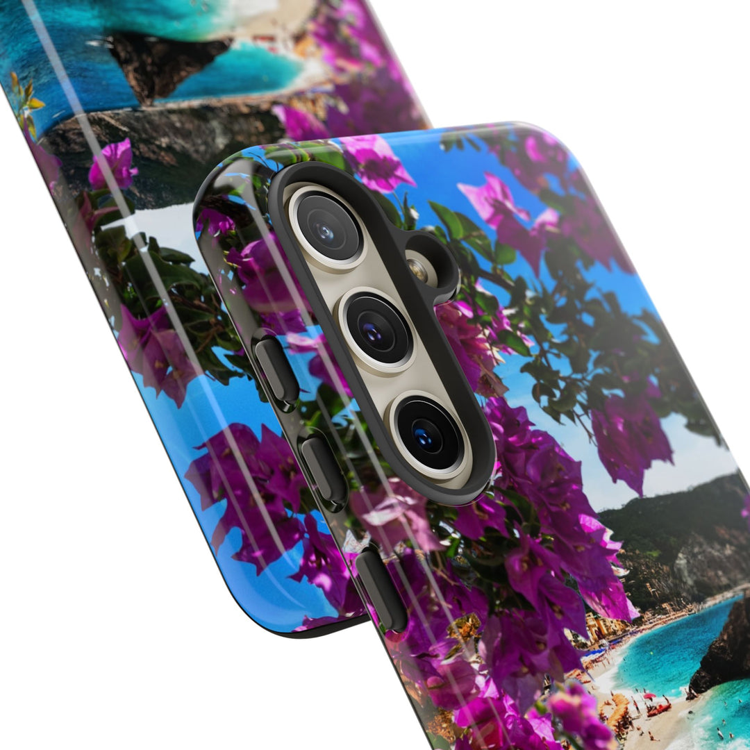 Impact Resistant, Bougainvillea Seaview, Cute Phone Cases for Samsung S24, S23, S22, S21, IPhone 15 pro Iphone 14 pro Iphone 13 IPhone 12 Iphone 11 - Studio40ParkLane