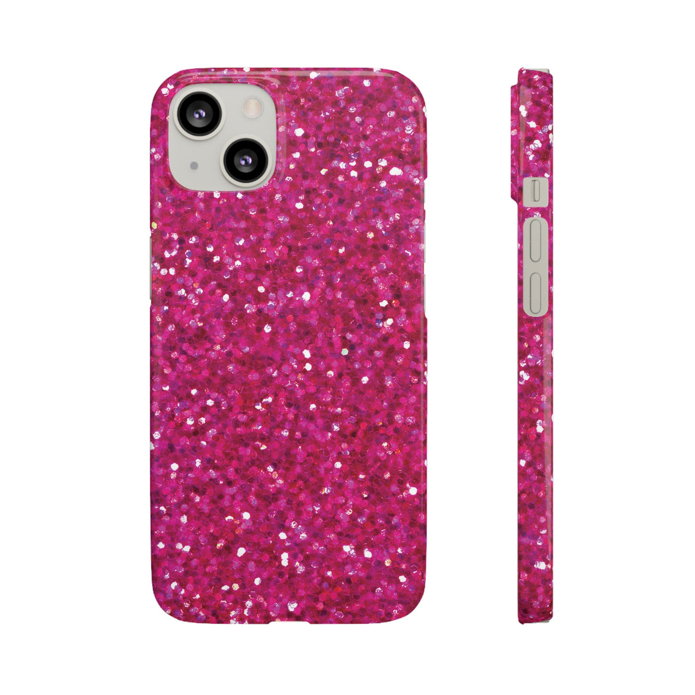 Snap Non-Glitter Muted Pink Play on "Faux" Glitter Effect Cute Phone Cases for Samsung and Iphone, 16, 15, 14, S24, S23, S22, S21, S20, Plus and Ultra