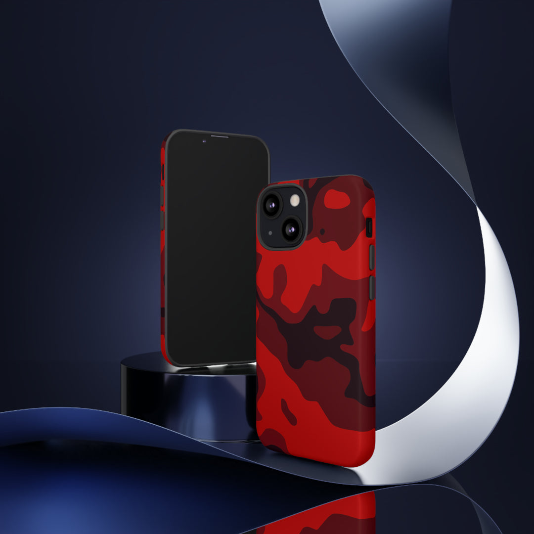 Cute IPhone Case | iPhone 15 Case | iPhone 15 Pro Max Case, Iphone 14 Case, Iphone 14 Pro Max Case IPhone Case for Art Lovers - Red Camo - Studio40ParkLane