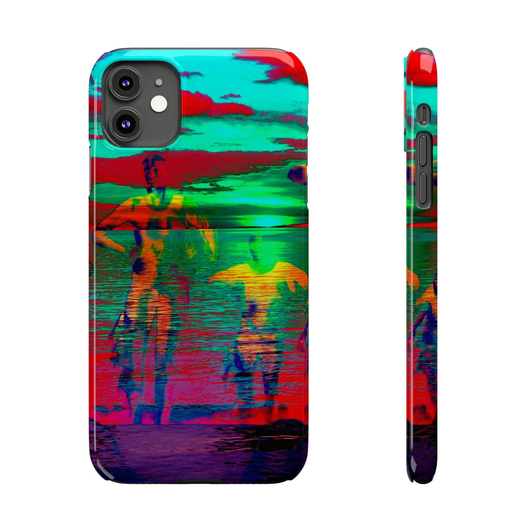 Slim Cute Phone Cases for Iphone - | iPhone 15 Case | iPhone 15 Pro Max Case, Iphone 14 Case, Iphone 14 Pro Max, Iphone 13, Sunset Mystery Dance - Studio40ParkLane