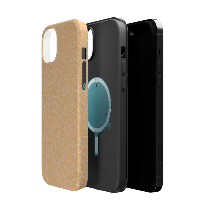 Non Leather Beige Color Pattern Magsafe Cute Phone Case for Iphone Gift for Her, | iPhone 15 Case | iPhone 15 Pro Max Case, Iphone 14, Iphone 14 Pro Max, Iphone 13, Iphone 16 - Studio40ParkLane