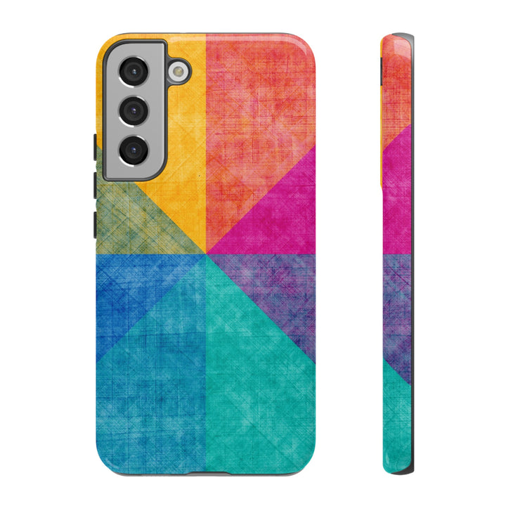 Impact Resistant, Colored Shapes, Cute Phone Cases for Samsung S24, S23, S22, S21, IPhone 15 pro Iphone 14 pro Iphone 13 IPhone 12 Iphone 11 - Studio40ParkLane