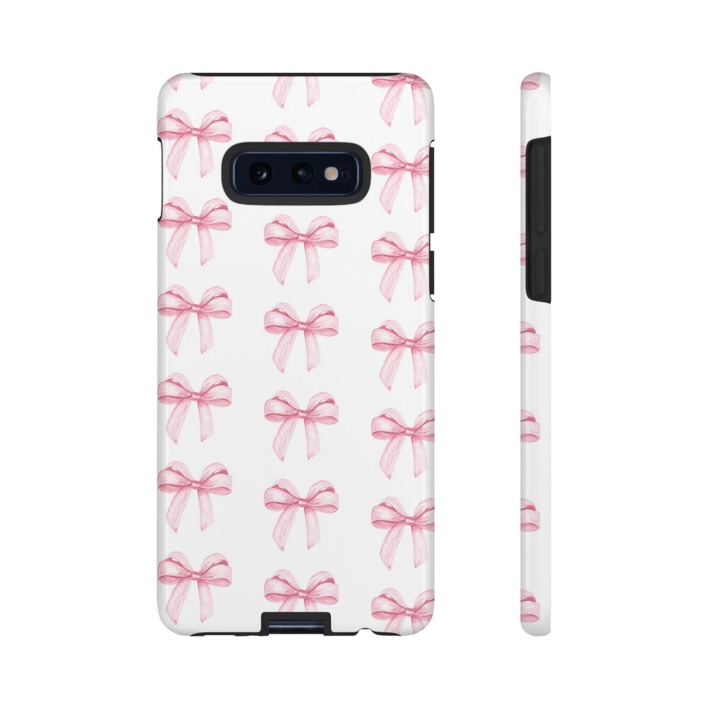 Pink Bows Cute Phone Case, for IPhone 16 Pro Max | Iphone 15, Iphone 14, IPhone 13 Case, 11 8 7, Samsung Galaxy S24, S23, S22, S21, 2 Layer Protection