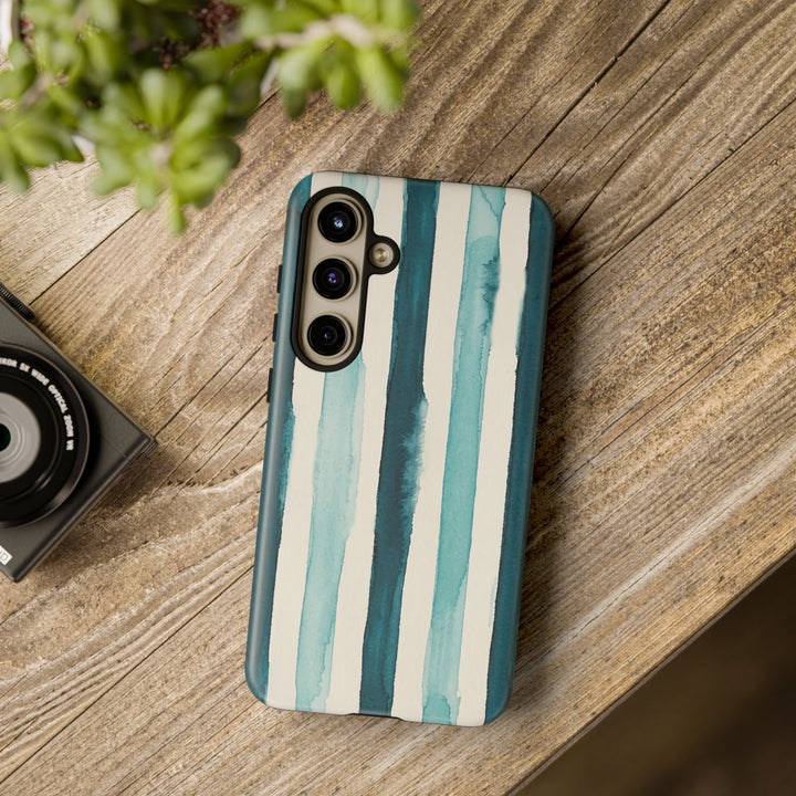 Tough Cute Green Stripes Phone Case, for IPhone 17 Pro Max | Iphone 17 Air, Iphone 16, IPhone 15, 14 13 12, Samsung Galaxy S26, S25, S24, S23