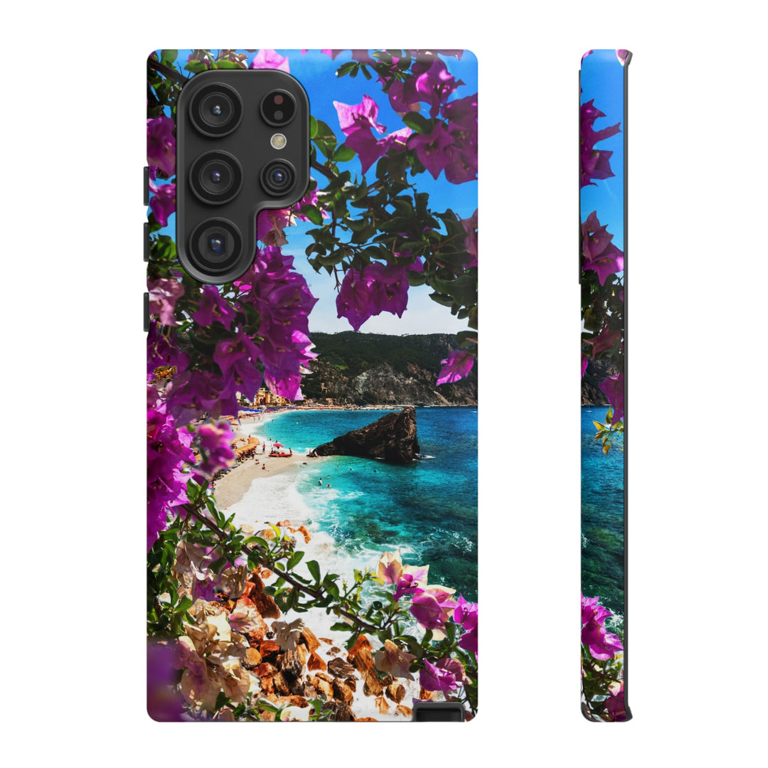 Impact Resistant, Bougainvillea Seaview, Cute Phone Cases for Samsung S24, S23, S22, S21, IPhone 15 pro Iphone 14 pro Iphone 13 IPhone 12 Iphone 11 - Studio40ParkLane